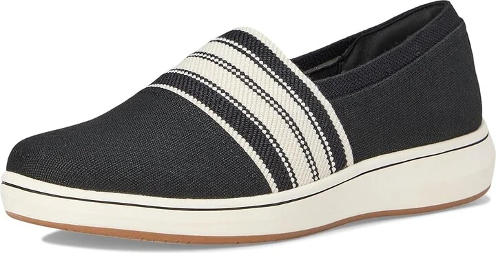Clarks Breeze Sky Mist Women's Flat Shoes Black Textile : 8 D - Wide, Rubber - Image 5