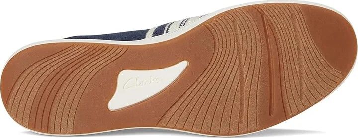Clarks Breeze Sky Mist Women's Flat Shoes Navy Textile : 6 B - Medium, Rubber - Image 3