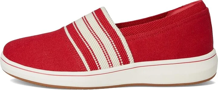 Clarks Breeze Sky Mist Women's Flat Shoes Red Textile : 7 A - Narrow, Rubber - Image 6
