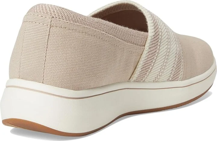 Clarks Breeze Sky Mist Women's Flat Shoes Sand Textile : 10 A - Narrow, Rubber - Image 4