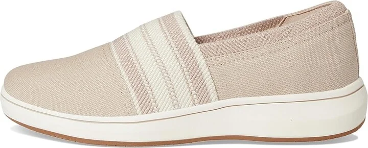 Clarks Breeze Sky Mist Women's Flat Shoes Sand Textile : 10 A - Narrow, Rubber - Image 6