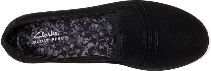 Clarks Breeze Sol Women's Flat Shoes Black : 7 D - Wide, Rubber - Image 2