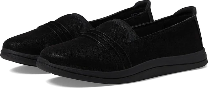 Clarks Breeze Sol Women's Flat Shoes Black : 7 D - Wide, Rubber
