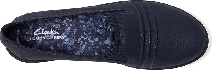 Clarks Breeze Sol Women's Flat Shoes Navy : 12 B - Medium, Rubber - Image 2