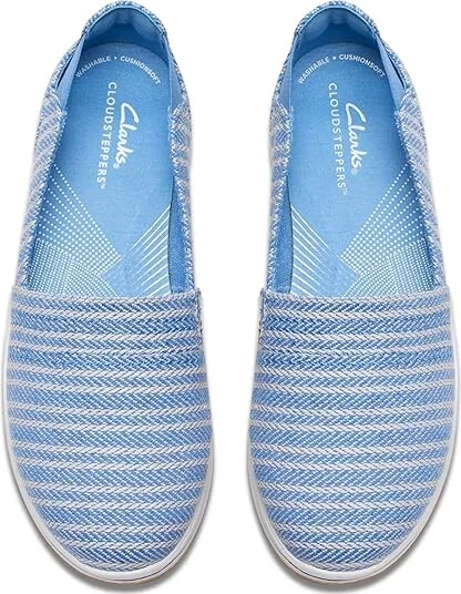 Clarks Breeze Step II Women's Shoes Denim Blue Textile : 8 B - Medium - Image 2