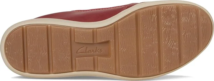 Clarks Bryianne Bayla Women's Shoes Red Leather : 9 B - Medium - Image 3