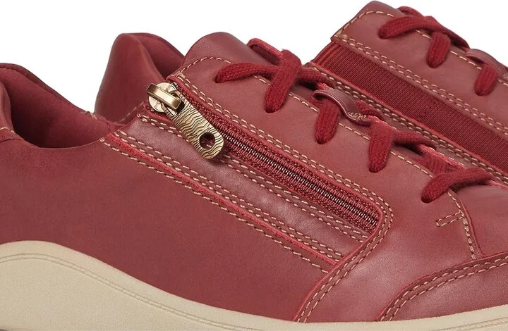 Clarks Bryianne Bayla Women's Shoes Red Leather : 9 B - Medium - Image 7
