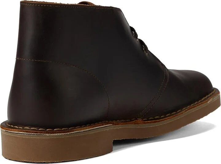 Clarks Bushacre 3 Men's Shoes Dark Brown Leather : 9 EE - Wide - Image 4
