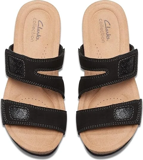 Clarks Calenne Maye Women's Sandals Black Combi : 8.5 B - Medium, Leather - Image 2