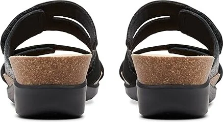 Clarks Calenne Maye Women's Sandals Black Combi : 8.5 B - Medium, Leather - Image 4