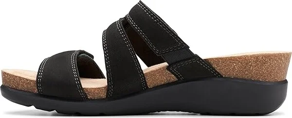 Clarks Calenne Maye Women's Sandals Black Combi : 8.5 B - Medium, Leather - Image 5