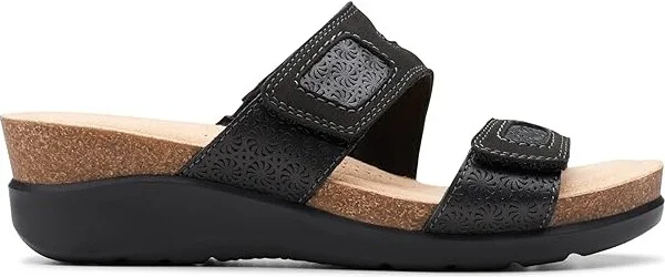 Clarks Calenne Maye Women's Sandals Black Combi : 8.5 B - Medium, Leather - Image 6