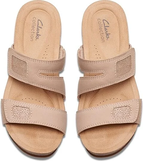 Clarks Calenne Maye Women's Sandals Sand Combi : 10 B - Medium, Leather - Image 2