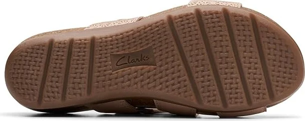 Clarks Calenne Maye Women's Sandals Sand Combi : 10 B - Medium, Leather - Image 3