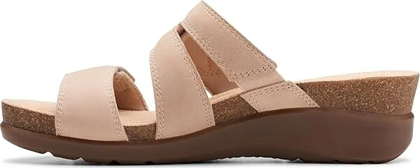 Clarks Calenne Maye Women's Sandals Sand Combi : 10 B - Medium, Leather - Image 5