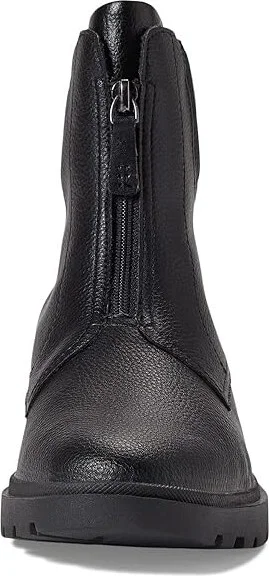 Clarks Calla Zip Women's Boots Black Leather : 8 B - Medium - Image 2
