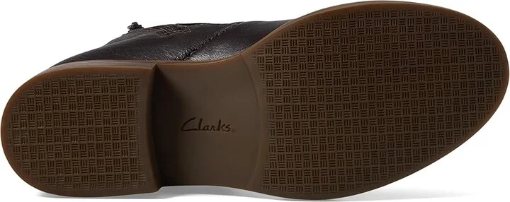 Clarks Camzin Loop Women's Boots Dark Brown Leather : 7 B - Medium - Image 3