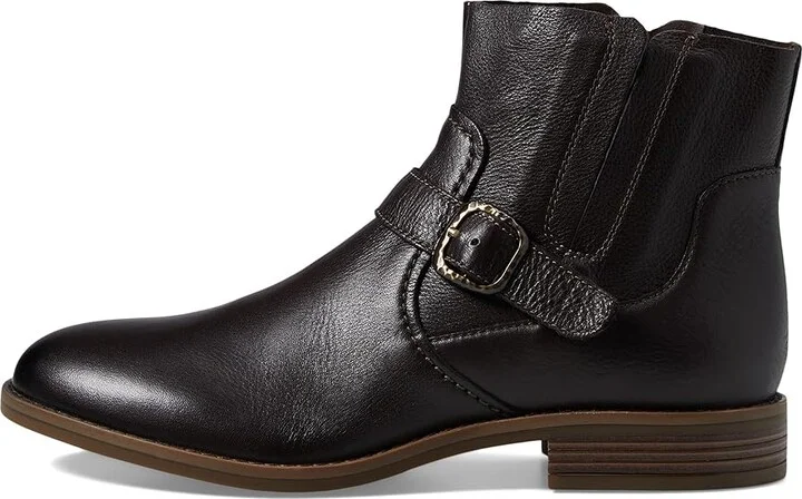 Clarks Camzin Loop Women's Boots Dark Brown Leather : 7 B - Medium - Image 6