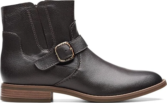 Clarks Camzin Loop Women's Boots Dark Brown Leather : 7 B - Medium - Image 7