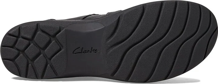 Clarks Carleigh Jane Women's Flat Shoes Black Leather : 10 D - Wide - Image 3