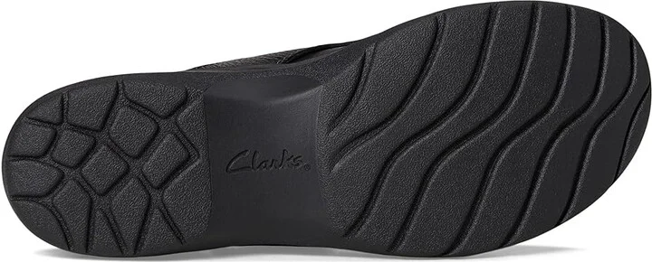 Clarks Carleigh Jazz Women's Flat Shoes Black Leather : 7.5 B - Medium, Synthetic - Image 3