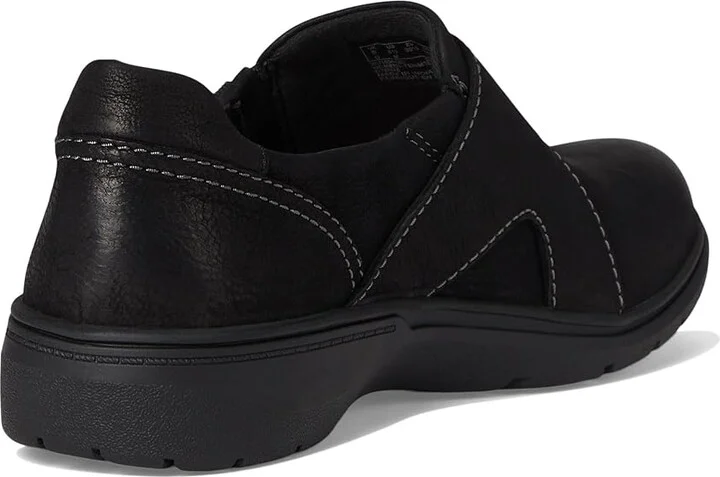 Clarks Carleigh Jazz Women's Flat Shoes Black Nubuck : 5.5 B - Medium, Synthetic - Image 4