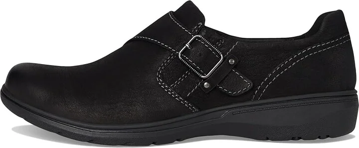 Clarks Carleigh Jazz Women's Flat Shoes Black Nubuck : 5.5 B - Medium, Synthetic - Image 6