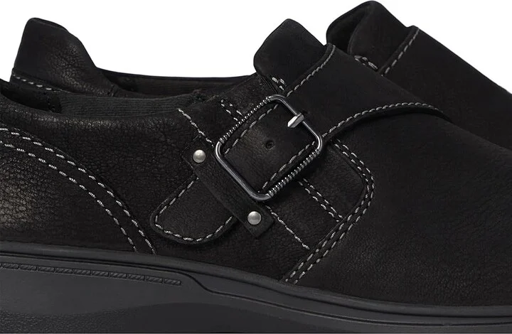 Clarks Carleigh Jazz Women's Flat Shoes Black Nubuck : 5.5 B - Medium, Synthetic - Image 7