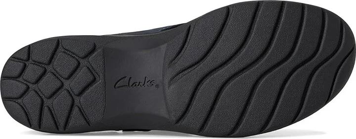 Clarks Carleigh Jazz Women's Flat Shoes Navy Nubuck : 8 B - Medium, Synthetic - Image 3