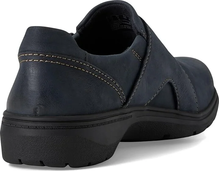 Clarks Carleigh Jazz Women's Flat Shoes Navy Nubuck : 8 B - Medium, Synthetic - Image 4