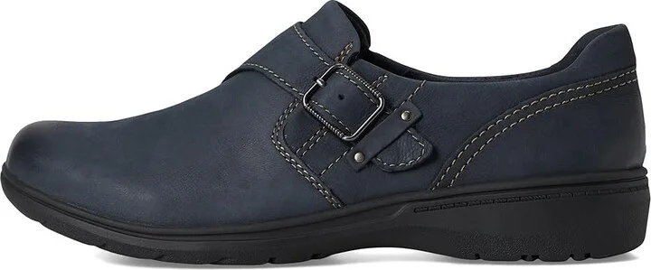 Clarks Carleigh Jazz Women's Flat Shoes Navy Nubuck : 8 B - Medium, Synthetic - Image 6