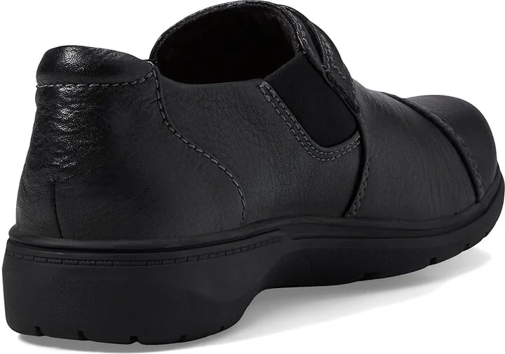 Clarks Carleigh Pearl Women's Flat Shoes Black Leather : 5.5 B - Medium, Leather/Nubuck - Image 4