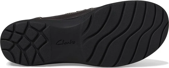 Clarks Carleigh Pearl Women's Flat Shoes Dark Brown : 9.5 B - Medium, Leather/Nubuck - Image 3
