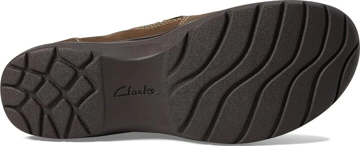 Clarks Carleigh Pearl Women's Flat Shoes Taupe Nubuck : 5 B - Medium, Leather/Nubuck - Image 3