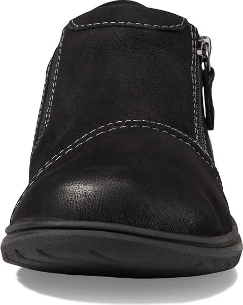 Clarks Carleigh Ray Women's Flat Shoes Black Nubuck : 7 D - Wide, Leather - Image 5