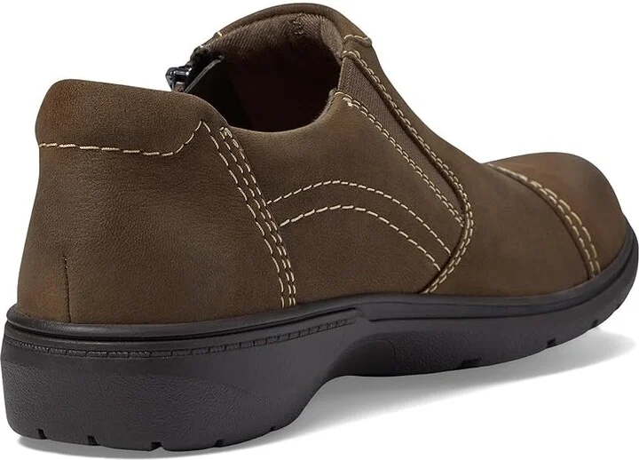 Clarks Carleigh Ray Women's Flat Shoes Taupe Nubuck : 6 B - Medium, Leather - Image 4