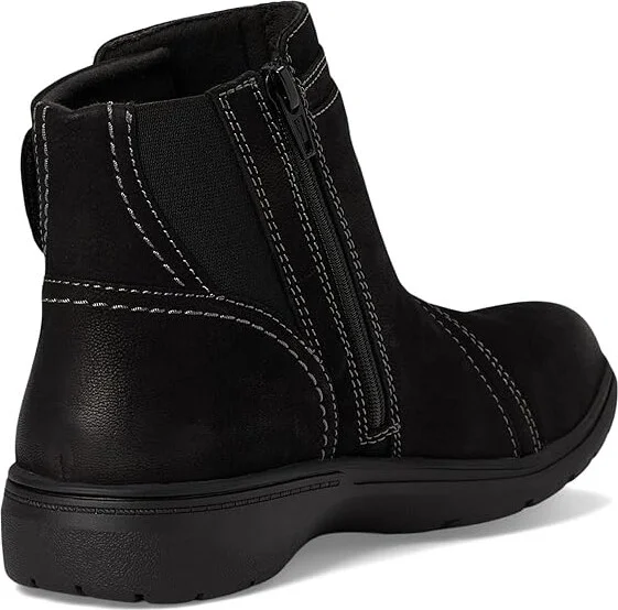 Clarks Carleigh Style Women's Boots Black Nubuck : 7 B - Medium, Leather/Rubber - Image 4