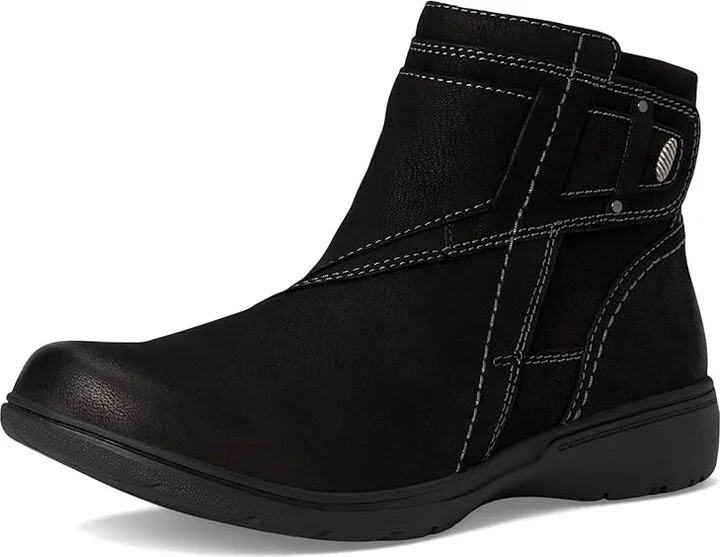 Clarks Carleigh Style Women's Boots Black Nubuck : 7 B - Medium, Leather/Rubber - Image 5