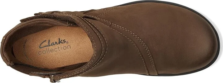 Clarks Carleigh Style Women's Boots Mushroom Nubuck : 5 B - Medium, Leather/Rubber - Image 2