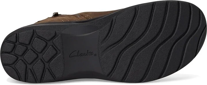 Clarks Carleigh Style Women's Boots Mushroom Nubuck : 5 B - Medium, Leather/Rubber - Image 3