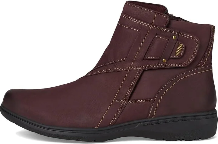 Clarks Carleigh Style Women's Boots Wine Nubuck : 6 B - Medium, Leather/Rubber - Image 6