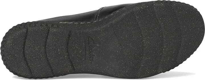 Clarks Caroline Bay Women's Slippers Black Leather : 6.5 B - Medium, Leather/Rubber - Image 3