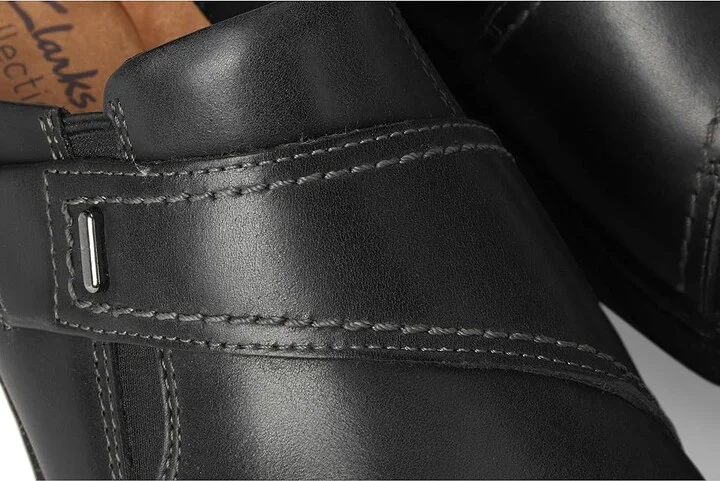 Clarks Caroline Bay Women's Slippers Black Leather : 6.5 B - Medium, Leather/Rubber - Image 7