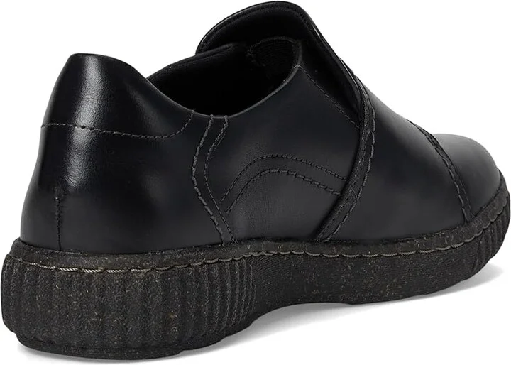 Clarks Caroline Dalia Women's Flat Shoes Black Leather : 7 D - Wide - Image 4