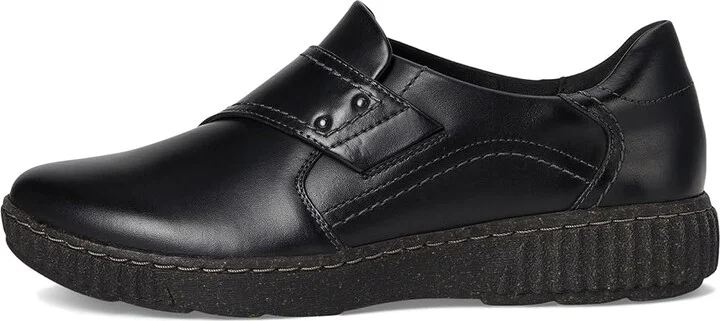 Clarks Caroline Dalia Women's Flat Shoes Black Leather : 7 D - Wide - Image 6