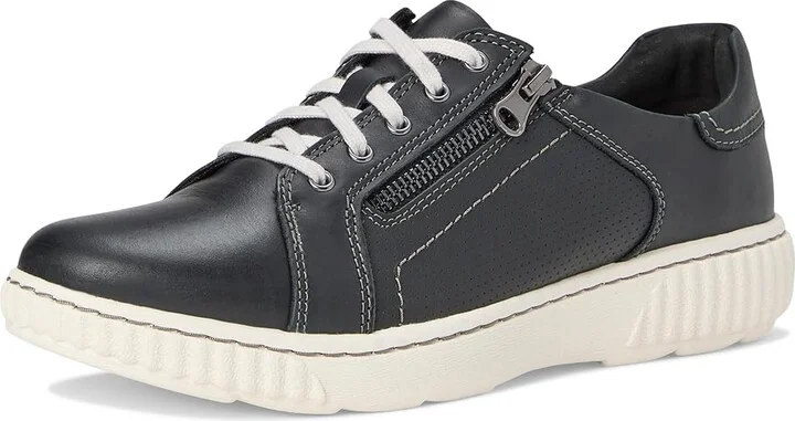 Clarks Caroline Janna Women's Shoes Black Leather 1 : 12 B - Medium - Image 5