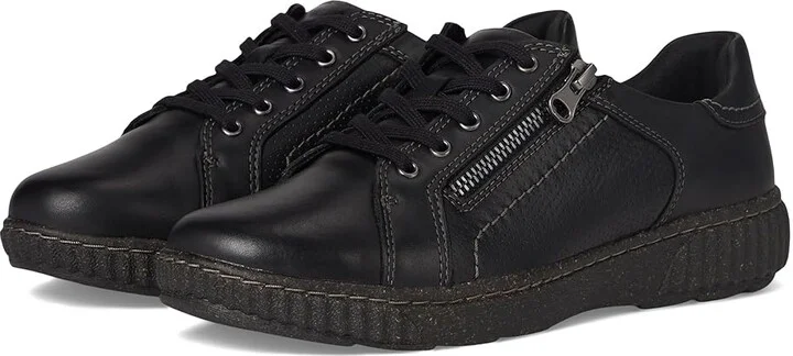 Clarks Caroline Janna Women's Shoes Black Leather : 6 D - Wide