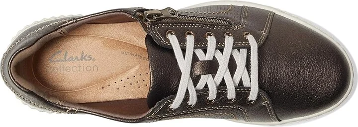 Clarks Caroline Janna Women's Shoes Bronze Leather : 7 B - Medium - Image 2