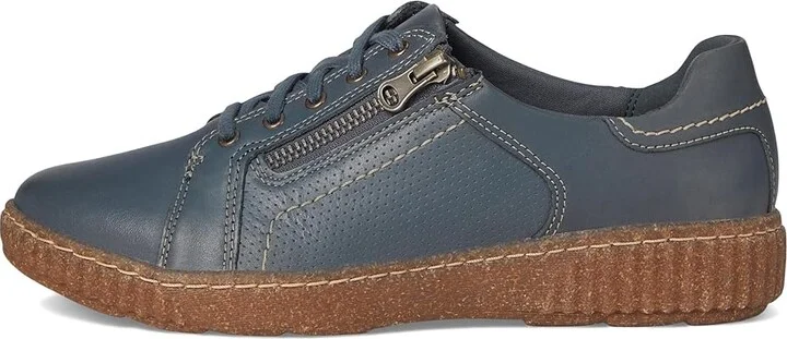 Clarks Caroline Janna Women's Shoes Dark Blue Leather : 5 B - Medium - Image 6