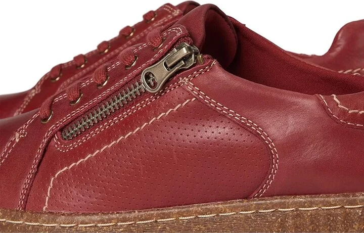 Clarks Caroline Janna Women's Shoes Red Leather : 6.5 B - Medium - Image 7